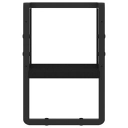 Berkfield Wall Shelf With Bar Black 20X25X30 Cm - thumbnail 4