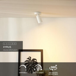 Lucide Xyrus Modern Ceiling Spotlight 9Cm - Led Dim To Warm - Gu10 - 1X5W 2200K/3000K - White - thumbnail 2