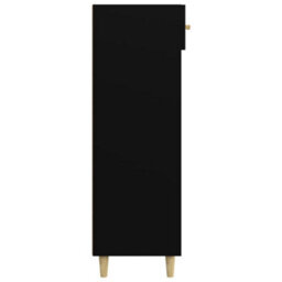 Berkfield Sturdy Shoe Cabinet Black 60X35X105 Cm Engineered Wood - thumbnail 8