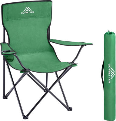 Vivo Pair Of Camping Chair Lightweight Folding Portable - Green - image 1