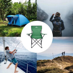 Vivo Pair Of Camping Chair Lightweight Folding Portable - Green - thumbnail 7
