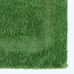 Homescapes Luxury Reversible Cotton Bath Mat - Fern Green - thumbnail 2
