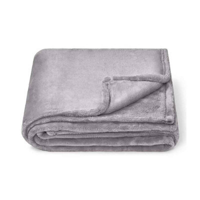 Brand Lab Fleece Blanket Silver Grey (One Size) - image 1