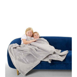 Brand Lab Fleece Blanket Silver Grey (One Size) - thumbnail 3