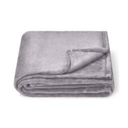 Brand Lab Fleece Blanket Silver Grey (One Size) - thumbnail 1