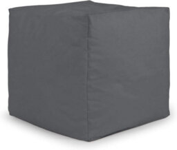 istyle mode Dark Grey Outdoor Bean Bag Footstool Pouffe Water-Resistant 40X40Cm - thumbnail 1