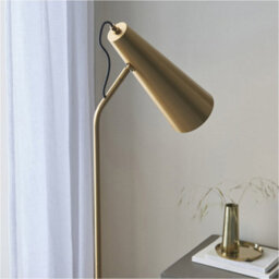 Loops Standing Floor & Table Lamp Set -Industrial Warm Antique Brass Task Light - thumbnail 5