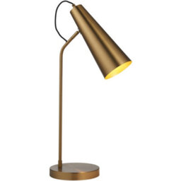 Loops Standing Floor & Table Lamp Set -Industrial Warm Antique Brass Task Light - thumbnail 6
