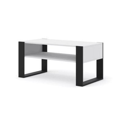 Arte Mondi Coffee Table Rectangle In White Matt W1000mm X H480mm X D530mm - image 1
