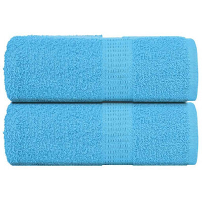 Berkfield Wash Towels 2 Pcs Frogn Turquoise 30X30 Cm 100% Cotton - image 1