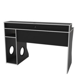 Birlea Enzo Gaming Computer Desk Black & Silver - thumbnail 6