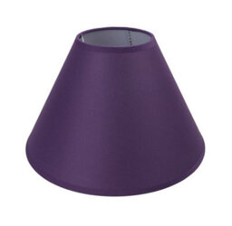 "12"" Luxury Cotton Textured Fabric Coolie Light Shade Purpose Table Floor Ceiling Practical & Eye Caring Lampshade Plum"