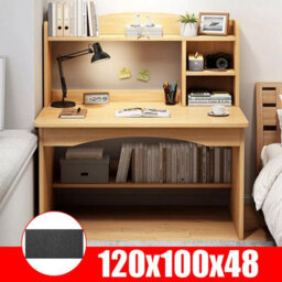 Modern Mdf Computer Desk With Integrated Storage Shelves (100X48Cm) - thumbnail 3