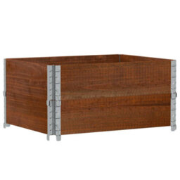 Berkfield Rustic Garden Planter Brown 80X60 Cm Solid Wood Pine - thumbnail 1