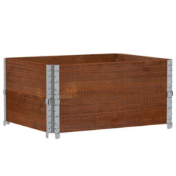 Berkfield Rustic Garden Planter Brown 80X60 Cm Solid Wood Pine - thumbnail 5