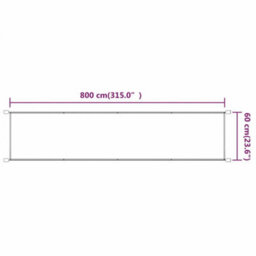 Berkfield Vertical Awning Blue 60X800 Cm Oxford Fabric - thumbnail 5