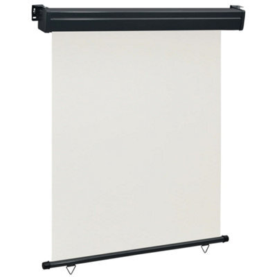 Berkfield Balcony Side Awning 140X250 Cm Cream - image 1
