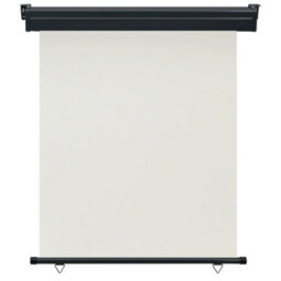 Berkfield Balcony Side Awning 140X250 Cm Cream - thumbnail 2
