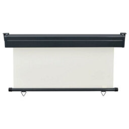Berkfield Balcony Side Awning 140X250 Cm Cream - thumbnail 4