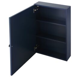GoodHome Perma Satin Navy Wall-Mounted Single Bathroom Cabinet With Mirrored Door (W)500mm (H)700mm - thumbnail 3