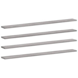 Berkfield Wall Shelves 4 Pcs Grey Sonoma 100X10X1.5 Cm Engineered Wood - thumbnail 2