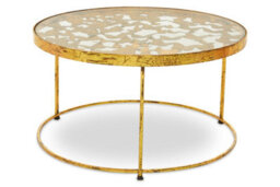 Orsina Butterfly Coffee Table For Living Room, Round Table For Patio, Elegant Bedside Table, Modern Lounge Table