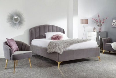 Gfw Pettine 150Cm End Lift Ottoman Bed King Size Grey - image 1