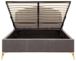 Gfw Pettine 150Cm End Lift Ottoman Bed King Size Grey - thumbnail 4