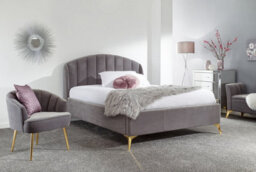 Gfw Pettine 150Cm End Lift Ottoman Bed King Size Grey - thumbnail 1
