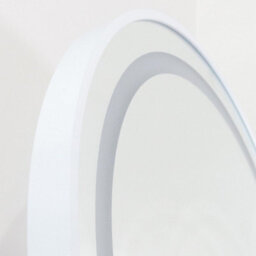 Downton Interiors White Arched Led Metal Frame Mirror Wall & Floor Standing  145 X 45Cm - Soho Collection - thumbnail 6