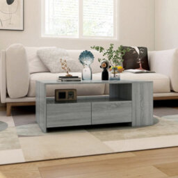Berkfield Coffee Table Grey Sonoma 102X55X42 Cm Engineered Wood - thumbnail 5