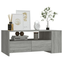Berkfield Coffee Table Grey Sonoma 102X55X42 Cm Engineered Wood - thumbnail 6