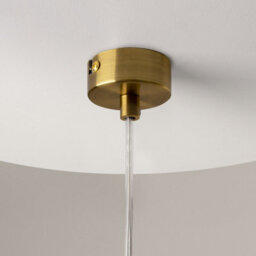 Luminosa Lighting Luminosa Ros Modern Dome Pendant Ceiling Light Brass 1Xgu10 Glass Shade - thumbnail 5