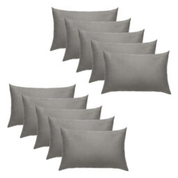 Ohs 10 X Soft Cotton Housewife Pillowcases, Grey - 50 X 75Cm - thumbnail 2