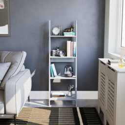 Lassic Vida Designs Bristol Grey 4 Tier Ladder Bookcase Freestanding Open Shelf (H)1410mm (W)460mm (D)330mm - thumbnail 4