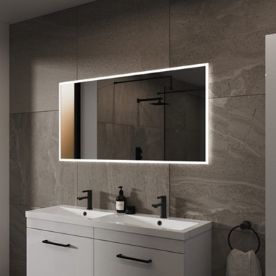 Sensio Glimmer Rectangular Wall-Mounted Bathroom Illuminated Contemporary Colour-Changing Mirror (H)120Cm (W)60Cm - image 1