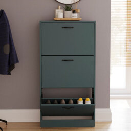 Lassic Vida Designs 3 Drawer Shoe Cabinet, Green - thumbnail 5