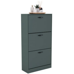 Lassic Vida Designs 3 Drawer Shoe Cabinet, Green - thumbnail 9