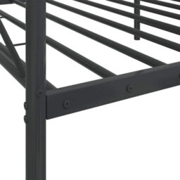 Berkfield Day Bed Without Mattress Black 107X203 Cm Steel - thumbnail 9