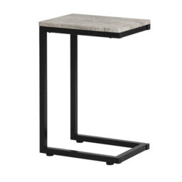 Side Table C Shaped Modern Coffee Table Sofa Table Telephone Table Lamp Table,grey,sobuy Fbt44-Hg