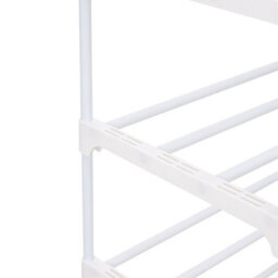 Thehotsale 10 Tier White Elegant Steel Tube Shoe Rack At The Entrance - thumbnail 6
