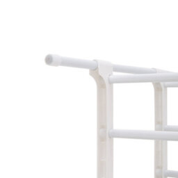 Thehotsale 10 Tier White Elegant Steel Tube Shoe Rack At The Entrance - thumbnail 8