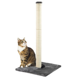 Kct Large Scratching Post For Indoor Cat Kitten Scratcher Scratch 78Cm Grey Pole With Natural Durable Sisal Heavy Duty Compact - thumbnail 1
