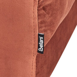 Beliani Ottoman Alnes Velvet Light Red - thumbnail 6