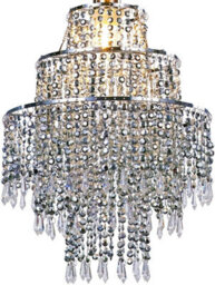 Giggi 3-Tier Clear Acrylic Crystal Chandelier Light Shade, Easy Fit Pendant Lamp Shade For Living Room Bedroom Kitchen Hallway - thumbnail 2