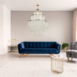Giggi 3-Tier Clear Acrylic Crystal Chandelier Light Shade, Easy Fit Pendant Lamp Shade For Living Room Bedroom Kitchen Hallway - thumbnail 7