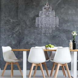 Giggi 3-Tier Clear Acrylic Crystal Chandelier Light Shade, Easy Fit Pendant Lamp Shade For Living Room Bedroom Kitchen Hallway - thumbnail 9