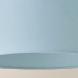 Valuelights Reni Duck Egg Blue Fabric Drum Ceiling Lamp Shade And Bulb (D)25Cm - thumbnail 4
