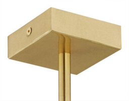 Luminosa Lighting Luminosa Abbano Cylindrical Pendant Ceiling 5 Light White, Brushed Brass - thumbnail 5