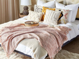 Beliani Blanket Deurali Fabric 125 X 150 Cm Brown - thumbnail 2